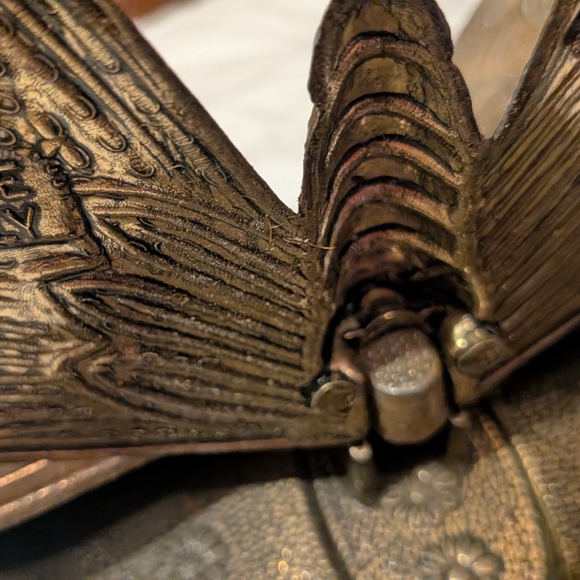 Vintage Brass Butterfly Trinket Box - Picture 3 of 7